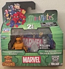 Vintage Minimates Transforming Thing and Herald Silver Surfer 2 pack Mini Mates