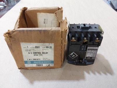 NEW SQUARE D 8501 GO-20 /D CONTROL RELAY W/ 31021 400-60 MAGNET COIL 78003