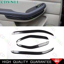 Cubierta de tira de panel de puerta interior de fibra de carbono ABS para Chevy Malibu 2013-2015