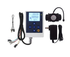 LCD Water Flow Control Meter w/ G1" Hall Sensor, 1 60 L/min, 12V