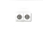 1964  Set of 2 - 90% Silver John F Kennedy Half Dollars.....P&D SET..AU TO BU..