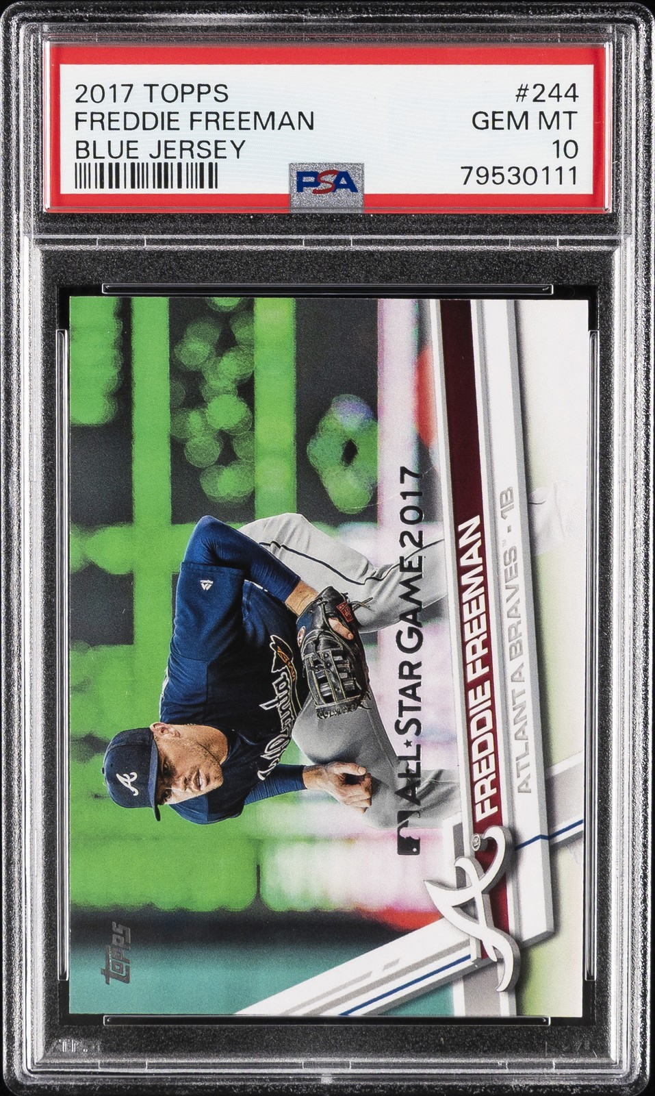 2017 TOPPS #244 FREDDIE FREEMAN PSA 10