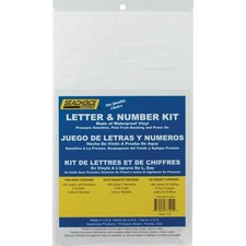 Seachoice Boat Registration Letter and Number Kit - White