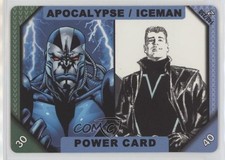 2002 Marvel ReCharge CCG Series 2 Power Card Apocalypse/Iceman #140 0i7t