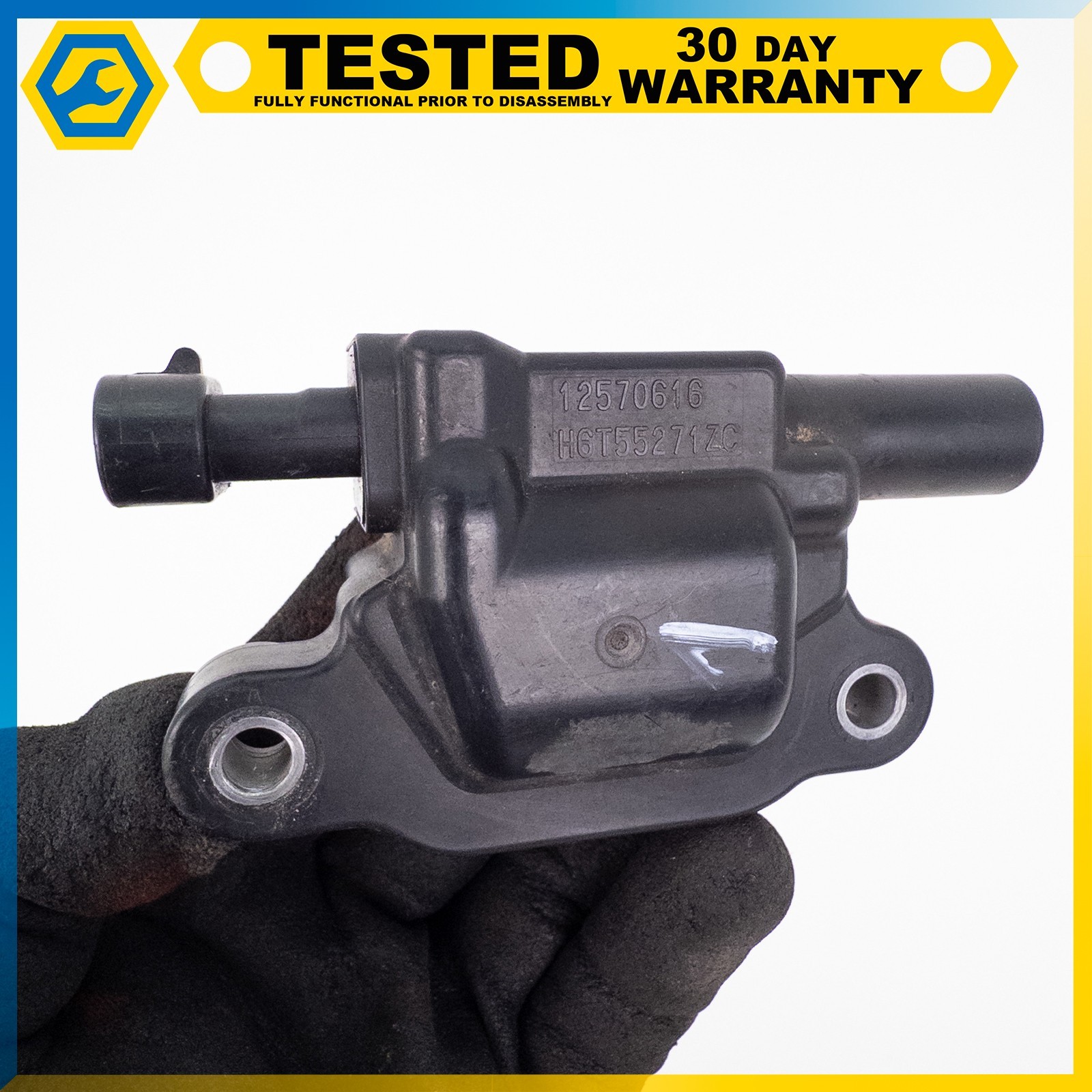 08-13 CHEVROLET CORVETTE C6 6.2L ENGINE IGNITION COIL BRASKET ASSEMBLY SET OEM