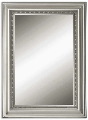 Stuart Silver - 36.75 inch Mirror - 26.75 inches wide by 1.5 inches deep Mirrors - Picture 1 of 6