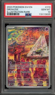 Pokemon Drowzee Scarlet & Violet Illustration Rare #210 PSA 10 Gem