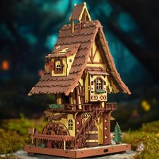 ROKR Mechanical Cuckoo Clock 3D Puzzle - Working Gears DIY Model Kit Adult