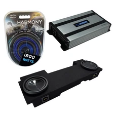 Fits 02-13 Chevy Silverado HD Crew Alpine SWT-10S4 Dual 10 Sub Box HA-A800.1 Amp