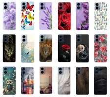 Cover Custodia Per Motorola Moto G35 case In TPU Silicone Morbida Fantasia