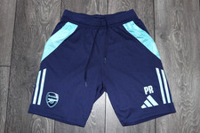 ARSENAL LONDON 2024/2025 TRAINING FOOTBALL SHORTS BLUE SIZE MEN'S SMALL ADIDAS