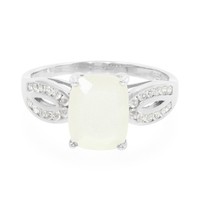 Cavill Damenring Silber 925 WeißEr Mondstein 1,71Ct Topase Echtschmuck