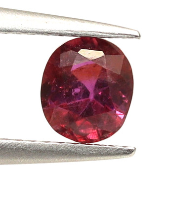 0.36 Ct Certified Natural Burmese Red Ruby Lustrous Oval Cut 4 x 3 mm Gemstone