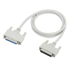 DB25 25Pin Parallel Port Printer Cable 4.6ft 1.4m Male to Female Beige