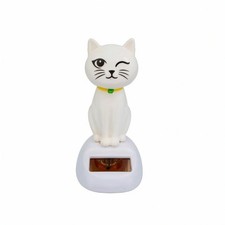 Wackelkopf-Katze beweglich Katzen-Wackelfigur schwingend f&uuml;r Auto, Schreibtisch
