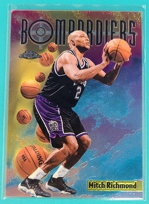 1998  Topps Chrome Season's Best  #SB7 Mitch Richmond Wizards Basketball Card H1