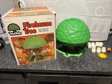 Vintage 1970s Kenner Tree Tots Firehouse Tree Rescue House W/ Original Box L K