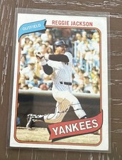 1980 Topps Reggie Jackson #600 New York Yankees MLB Base Set Baseball Card