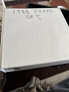 1988 Topps Baseball Card Set Number Order In Plastic In A Binder Mint cond