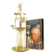 Original Swedish Angel Chimes Carousel 4 Cand...