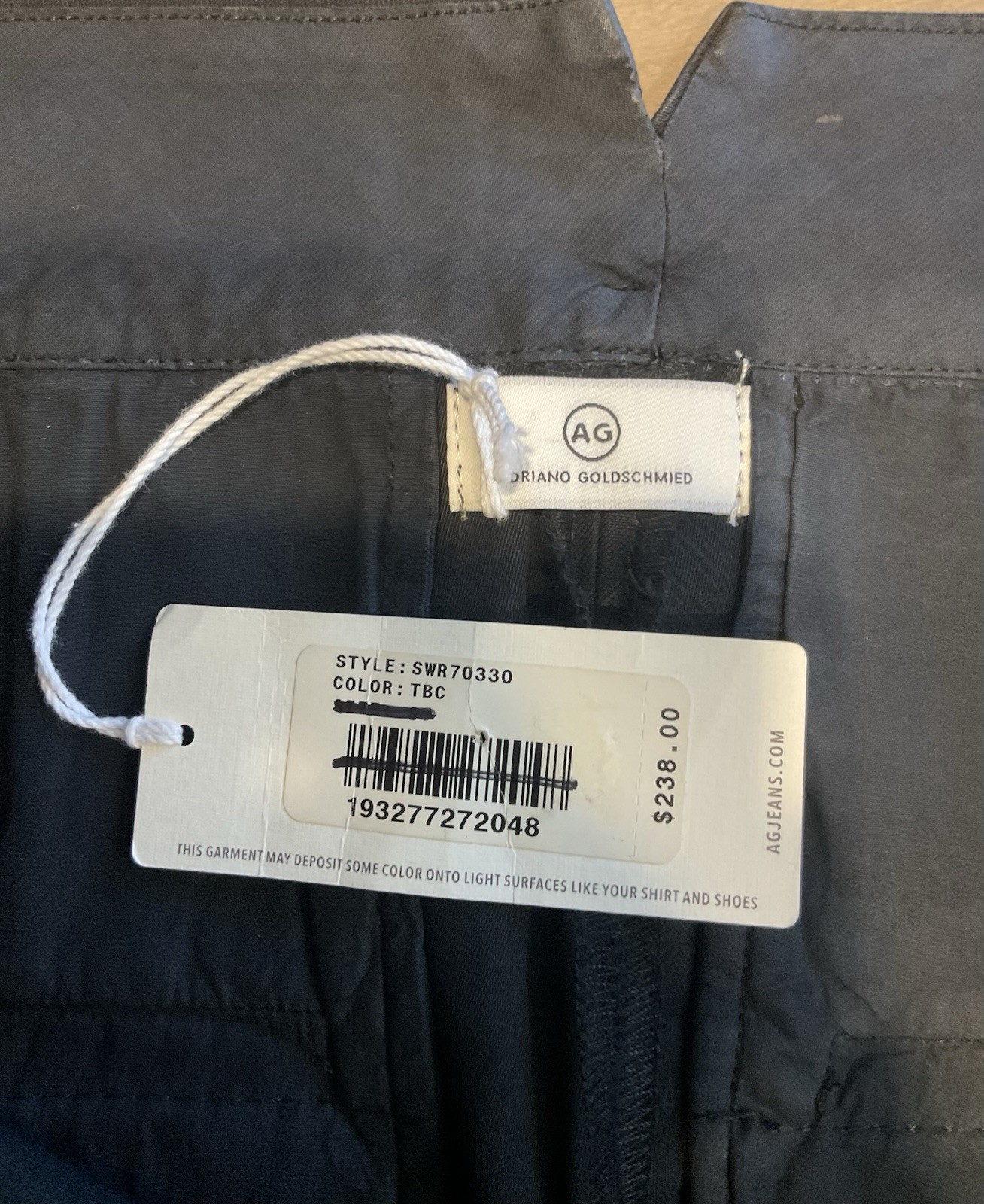 NWT Adriano Goldschmied Womens High Waisted Pants W/ Faux Leather Coating Small thumbnail 15