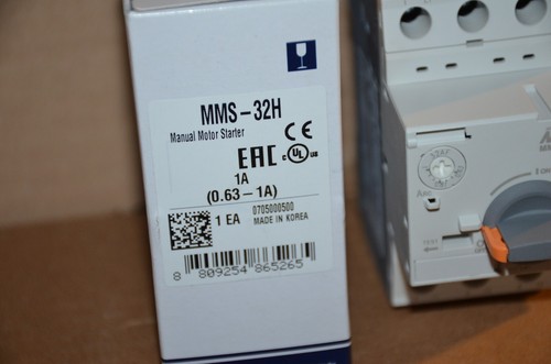 New! LS Electric Manual Motor Starter MMS-32H 0.63-1 Amp 0705000500 - Picture 2 of 5
