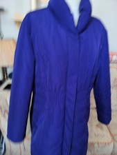 Minuet Petite Padded Quilted Purple Winter Coat Womens Size 16