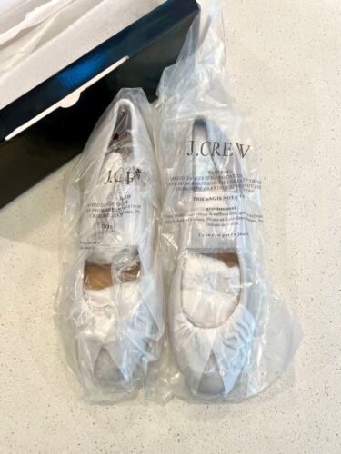 Ballerine J.Crew classiche scamosciate nuove con scatola grigio minerale taglia 8,5 - Foto 3 di 6