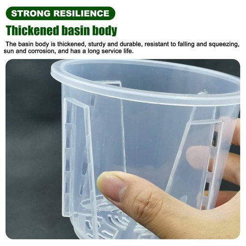 1~20pcs Clear Plastic Orchid Pots With Holes Clear Flower Pot Succulents Plant - Picture 23 of 28