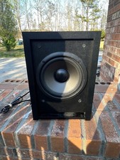 POLK RM6750 AUDIO POWERED 8  SUBWOOFER HOME THEATER  TESTED WORKS GREAT 