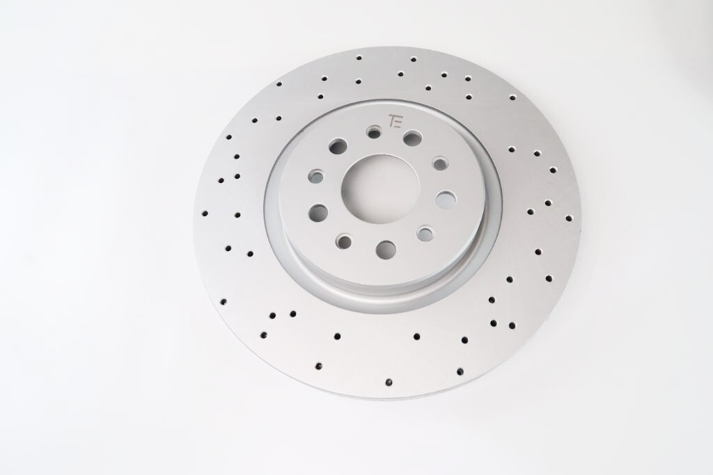Maserati Ghibli Base front and rear drilled upgraded rotors #1434