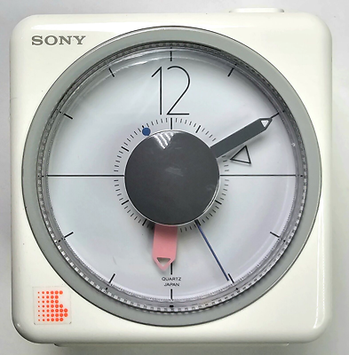 Vintage Ivory White Sony ICF-A8W JAPANESE Alarm Clock AM/FM Radio