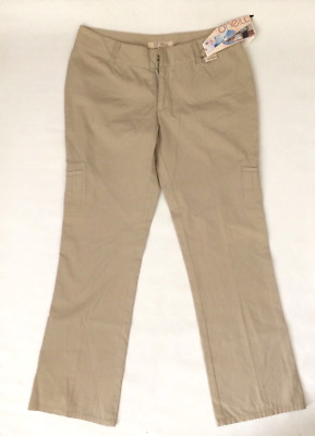 BNWT O'neill Juniors Ladies Long Pants Sz 9 new Khaki