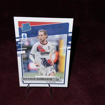 2020-21 Panini Chronicles 4/5 Green Press Proof Silver Niccolo Zanellato Rookie