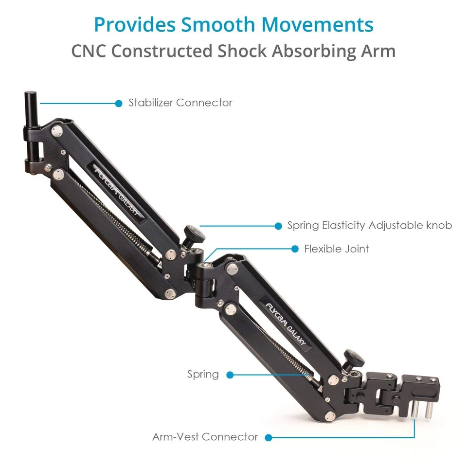 FLYCAM Galaxy Dual Arm and Vest Body Mounted Steadycam for Handheld Stabilize... - Image 2 of 4