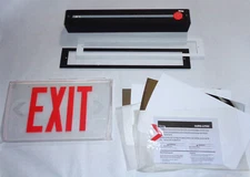 Cooper Sure-Lites Emergency Safety LED Lighted Evacuation Fire Red Exit Sign Kit