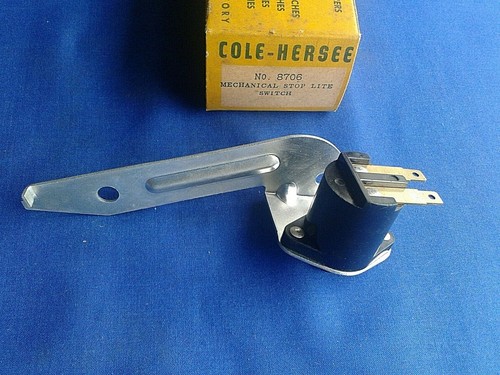 1959 Oldsmobile Cole-Hersee Stop Light Switch # 8706 Ref 1998681 w/ Power Brakes - Foto 1 di 3