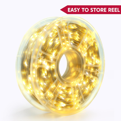 1200 LED Christmas Lights Outdoor,394 FT Warm White Christmas Tree