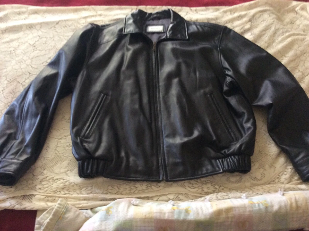 Bomber style deals leather jacket