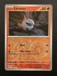 Larvesta 040/197 Reverse Holo Common Obsidian Flames