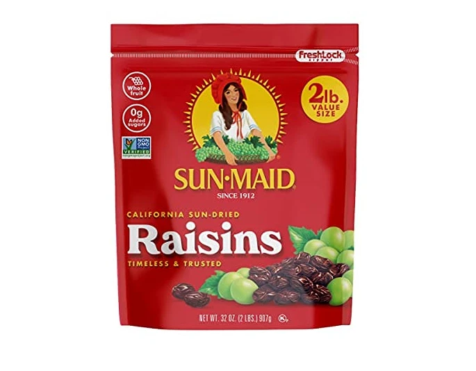Sun-Maid California Sun-Dried Raisins - (2 Pack) 32 Oz Resealable Bag - Dried F - Image 2 of 4
