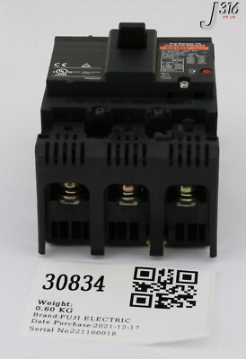 30834 FUJI ELECTRIC CIRCUIT BREAKER, 3 POLE, 60 AMP (NEW) EA103C