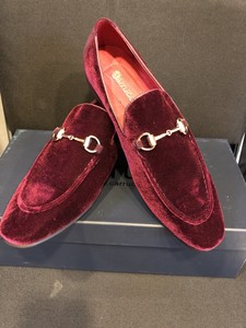 mens burgundy velvet dress shoes