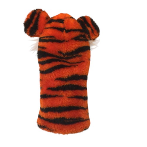 Funda para palos de golf DAPHNE Headcovers Inc de felpa tigre piel sintética naranja negra - Imagen 4 de 6