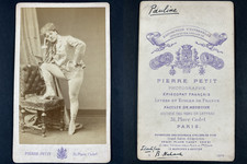 Pierre Petit, Paris, Pauline Vintage cdv albumen print Tirage 