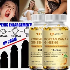 Korean Red Panax Ginseng 1600mg - High Strength Ginsenoside Non-GMO 240 Softgels