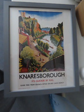 Knareborough . North Yorkshire. railway poster. excellent condition