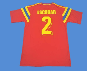 colombia retro football shirt