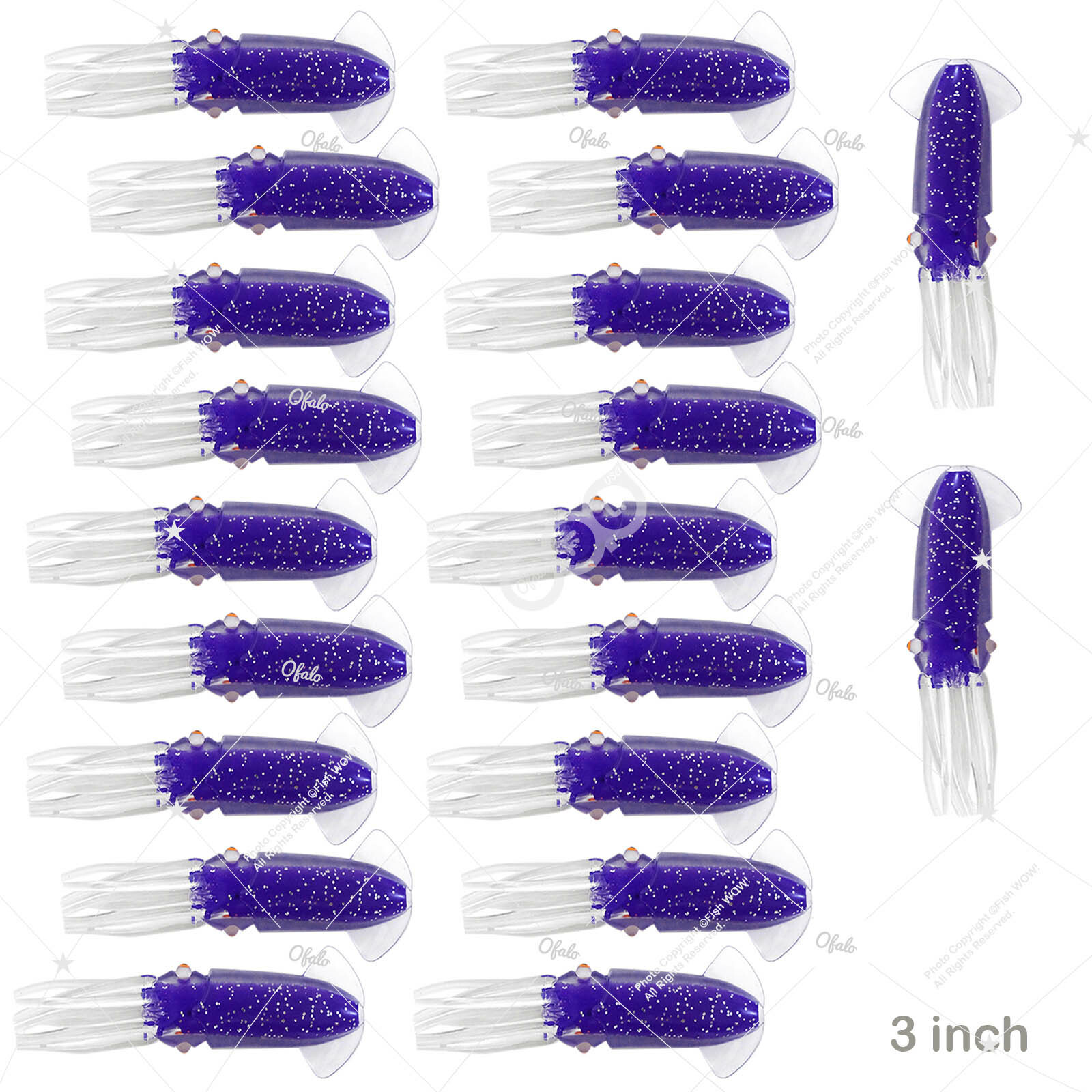 20pcs Purple 3