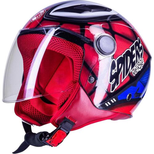 Jethelm Kinder Spiderman Rot One Gr. XL 55-56CM